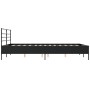 Estructura de cama madera de ingeniería y metal negro 160x200cm de vidaXL, Camas y somieres - Ref: Foro24-3280052, Precio: 15...