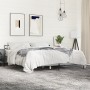 Estructura cama madera ingeniería metal gris Sonoma 200x200 cm de vidaXL, Camas y somieres - Ref: Foro24-3280065, Precio: 162...