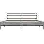 Estructura cama madera ingeniería metal gris Sonoma 200x200 cm de vidaXL, Camas y somieres - Ref: Foro24-3280065, Precio: 162...