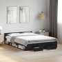 Estructura cama con cajones madera ingeniería negra 150x200 cm de vidaXL, Camas y somieres - Ref: Foro24-3280742, Precio: 166...