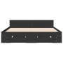 Estructura cama con cajones madera ingeniería negra 150x200 cm de vidaXL, Camas y somieres - Ref: Foro24-3280742, Precio: 166...
