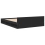 Estructura cama con cajones madera ingeniería negra 150x200 cm de vidaXL, Camas y somieres - Ref: Foro24-3280742, Precio: 166...