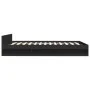 Black engineered wood bed with drawers 140x200 cm by vidaXL, Beds and slatted bases - Ref: Foro24-3280749, Price: 192,57 €, D...