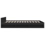 Cama con cajones madera de ingeniería negro 140x200 cm de vidaXL, Camas y somieres - Ref: Foro24-3280749, Precio: 206,69 €, D...