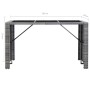 Mesa y sillas de bar jardín 7 pzas cojines ratán sintético gris de vidaXL, Conjuntos de jardín - Ref: Foro24-49561, Precio: 4...