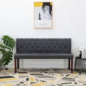 Graue Bank aus Kunstleder, 148,5 cm von vidaXL, Bänke für Hallen und Lager - Ref: Foro24-288572, Preis: 210,36 €, Rabatt: %