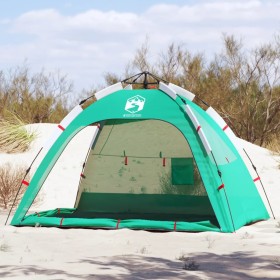 Tienda de playa 2 personas impermeable apertura rápida verde de vidaXL, Tiendas de campaña - Ref: Foro24-4005303, Precio: 60,...