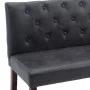Banco de piel de ante artificial gris 148,5 cm de vidaXL, Bancos para recibidores y almacenamiento - Ref: Foro24-288572, Prec...