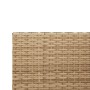 Sofá de jardín en forma de L con mesa y cojines ratán PE beige de vidaXL, Conjuntos de jardín - Ref: Foro24-369050, Precio: 2...