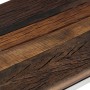 Mesa consola acero inoxidable madera maciza traviesa plateado de vidaXL, Mesas auxiliares - Ref: Foro24-350013, Precio: 95,42...