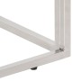 Mesa consola acero inoxidable madera maciza traviesa plateado de vidaXL, Mesas auxiliares - Ref: Foro24-350013, Precio: 95,42...
