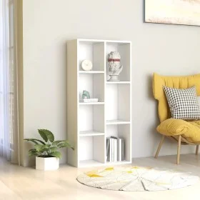 White plywood bookcase shelf 50x25x106 cm by vidaXL, Bookcases and shelves - Ref: Foro24-801107, Price: 58,58 €, Discount: %