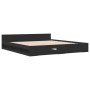 Estructura cama con cajones madera ingeniería negra 200x200 cm de vidaXL, Camas y somieres - Ref: Foro24-3280721, Precio: 185...