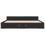Estructura cama con cajones madera ingeniería negra 200x200 cm de vidaXL, Camas y somieres - Ref: Foro24-3280721, Precio: 185...