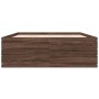 Estructura de cama madera de ingeniería marrón roble 120x190 cm de vidaXL, Camas y somieres - Ref: Foro24-3280957, Precio: 13...