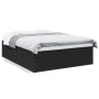 Estructura de cama madera de ingeniería negra 150x200 cm de vidaXL, Camas y somieres - Ref: Foro24-3280917, Precio: 152,99 €,...