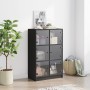 Aparador alto con puertas madera ingeniería negro 68x37x109 cm de vidaXL, Aparadores - Ref: Foro24-3295851, Precio: 116,20 €,...