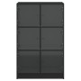 Aparador alto con puertas madera ingeniería negro 68x37x109 cm de vidaXL, Aparadores - Ref: Foro24-3295851, Precio: 116,20 €,...