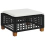 Set de sofás de jardín 6 piezas y cojines ratán sintético negro de vidaXL, Conjuntos de jardín - Ref: Foro24-3261794, Precio:...