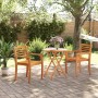 Mesa de jardín plegable madera maciza de acacia Ø70x75 cm de vidaXL, Mesas de jardín - Ref: Foro24-4004910, Precio: 65,19 €, ...