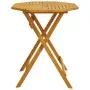 Mesa de jardín plegable madera maciza de acacia Ø70x75 cm de vidaXL, Mesas de jardín - Ref: Foro24-4004910, Precio: 64,26 €, ...