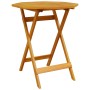 Mesa de jardín plegable madera maciza de acacia Ø70x75 cm de vidaXL, Mesas de jardín - Ref: Foro24-4004910, Precio: 65,19 €, ...