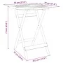 Mesa de jardín plegable madera maciza de acacia Ø70x75 cm de vidaXL, Mesas de jardín - Ref: Foro24-4004910, Precio: 64,26 €, ...