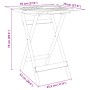 Mesa de jardín plegable madera maciza de acacia Ø70x75 cm de vidaXL, Mesas de jardín - Ref: Foro24-4004910, Precio: 65,19 €, ...