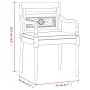 Juego comedor de jardín 7 pzas cojines gris oscuro madera teca de vidaXL, Conjuntos de jardín - Ref: Foro24-3155986, Precio: ...