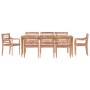 Sillas Batavia 8 uds madera maciza de teca encalada de vidaXL, Sillas de jardín - Ref: Foro24-3155990, Precio: 873,17 €, Desc...