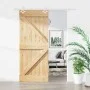 Sliding door with solid pine wood hardware 85x210 cm by vidaXL, Doors - Ref: Foro24-3203158, Price: 192,72 €, Discount: %
