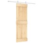 Puerta corredera con herrajes madera maciza de pino 70x210 cm de vidaXL, Puertas - Ref: Foro24-3203179, Precio: 182,72 €, Des...