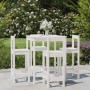 Set de mesa y taburetes altos jardín 5 pzas madera pino blanco de vidaXL, Conjuntos de jardín - Ref: Foro24-3154741, Precio: ...