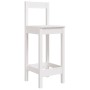 Set de mesa y taburetes altos jardín 5 pzas madera pino blanco de vidaXL, Conjuntos de jardín - Ref: Foro24-3154741, Precio: ...