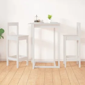Taburetes altos 2 uds madera maciza pino blanco 40x41,5x112 cm de vidaXL, Sillas de comedor - Ref: Foro24-822143, Precio: 98,...