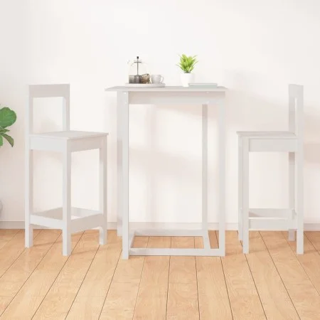 Taburetes altos 2 uds madera maciza pino blanco 40x41,5x112 cm de vidaXL, Sillas de comedor - Ref: Foro24-822143, Precio: 98,...