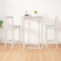 Taburetes altos 2 uds madera maciza pino blanco 40x41,5x112 cm de vidaXL, Sillas de comedor - Ref: Foro24-822143, Precio: 99,...