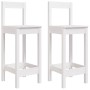 Taburetes altos 2 uds madera maciza pino blanco 40x41,5x112 cm de vidaXL, Sillas de comedor - Ref: Foro24-822143, Precio: 99,...