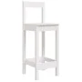 Taburetes altos 2 uds madera maciza pino blanco 40x41,5x112 cm de vidaXL, Sillas de comedor - Ref: Foro24-822143, Precio: 98,...