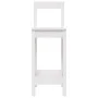 Taburetes altos 2 uds madera maciza pino blanco 40x41,5x112 cm de vidaXL, Sillas de comedor - Ref: Foro24-822143, Precio: 98,...