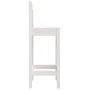 Taburetes altos 2 uds madera maciza pino blanco 40x41,5x112 cm de vidaXL, Sillas de comedor - Ref: Foro24-822143, Precio: 98,...