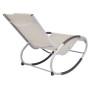 Silla mecedora de jardín de textilene color crema de vidaXL, Sillas de jardín - Ref: Foro24-47782, Precio: 128,04 €, Descuent...