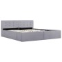 Cama canapé hidráulica almacenaje LED tela gris claro 160x200cm de vidaXL, Camas y somieres - Ref: Foro24-285580, Precio: 327...
