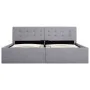 Cama canapé hidráulica almacenaje LED tela gris claro 160x200cm de vidaXL, Camas y somieres - Ref: Foro24-285580, Precio: 347...