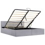 Cama canapé hidráulica almacenaje LED tela gris claro 160x200cm de vidaXL, Camas y somieres - Ref: Foro24-285580, Precio: 327...