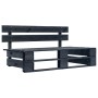 Sofá de palets de jardín con cojines rojos madera de pino de vidaXL, Sofás de exterior - Ref: Foro24-277412, Precio: 119,64 €...