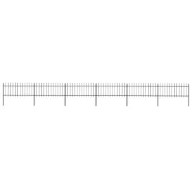 Gartenzaun mit Speerspitzen Stahl schwarz 10,2x0,8 m von vidaXL, Zaunpaneele - Ref: Foro24-277607, Preis: 289,25 €, Rabatt: %