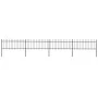 Garden fence with black steel spear points 6.8x0.8 m by vidaXL, fence panels - Ref: Foro24-277605, Price: 194,77 €, Discount: %