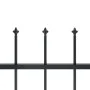 Garden fence with black steel spear points 6.8x0.8 m by vidaXL, fence panels - Ref: Foro24-277605, Price: 194,77 €, Discount: %