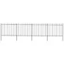 Gartenzäune mit schwarzen Stahllanzenspitzen 6,8x1,5 m von vidaXL, Zaunpaneele - Ref: Foro24-277632, Preis: 256,42 €, Rabatt: %